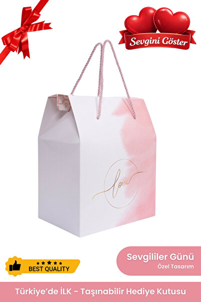 OGTWO Sevgililer Günü Özel Hediye Kutusu & Çanta Karton Hediye Paketi Büyük 1...