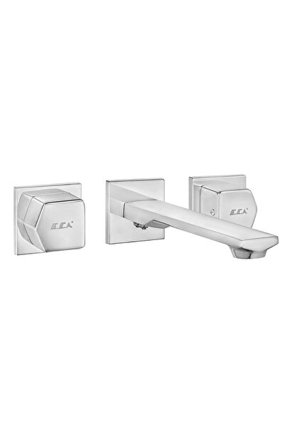 Eca Royal Ankastre Lavabo Bataryası Duvardan 3 Delikli Düz Çıkış Uçlu 102106666