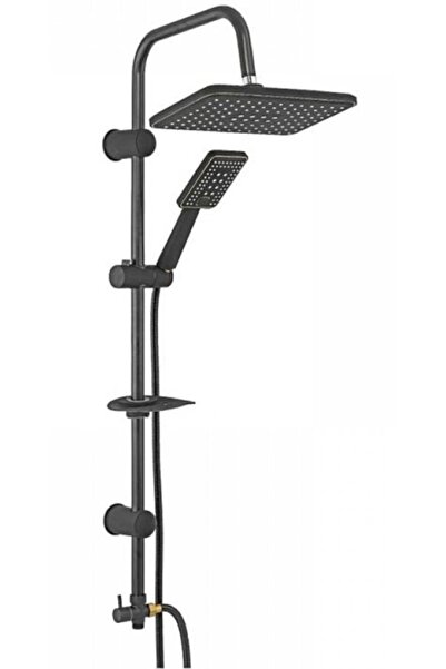 AR Pinus Banyo Tepe Duş Seti Dikdörtgen Duş Takımı Mat Siyah Renkli 102158024