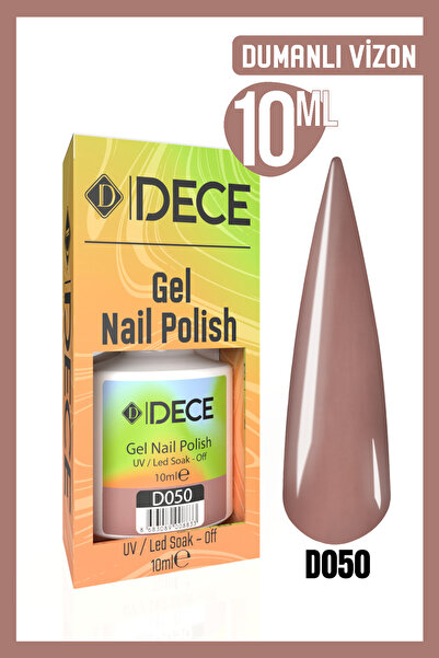 d dece Kalıcı Oje Uv Led D050 (KAHVERENGİ SERİSİ) 10ml