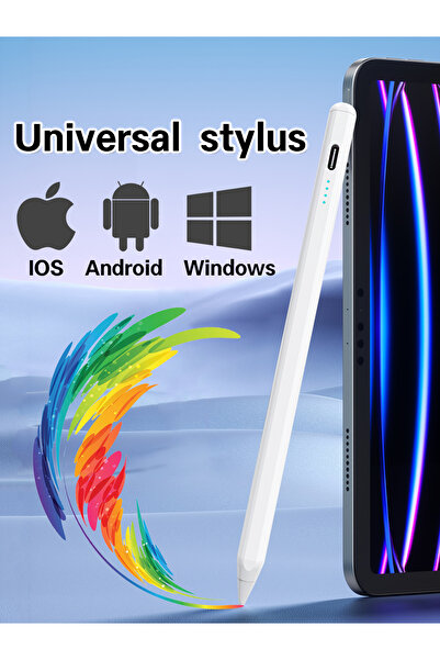 Generic قلم عالمي لأجهزة iPad/أجهزة Android اللوحية، يدعم الشحن السريع عبر من...