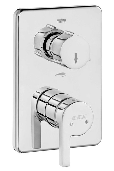 Eca İcon Ankastre Banyo Bataryası Sıva Üstü 2 Yollu 102167231H-KDE