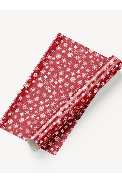 Share the Love Festive Snowflake Christmas Wrapping Paper – Elegant and Seasonal Gift Wrap