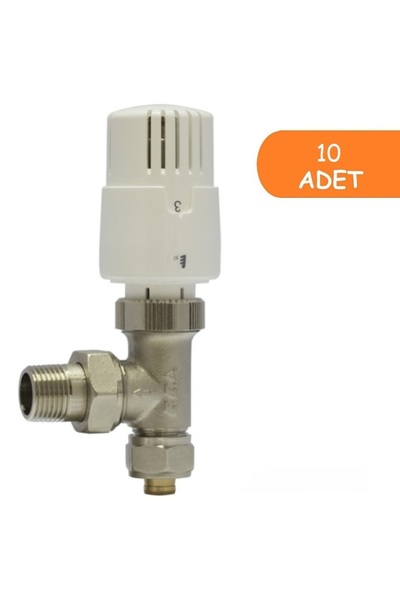 Eca 10 Adet ECA TRV4 Termostatik Köşe Radyatör Valfi Pex Köşe 602120780