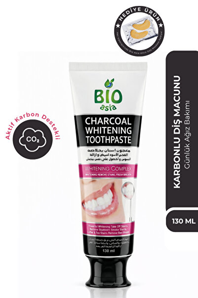 Bio Asia Karbon Diş Macunu – Beyazlatıcı Etki, Doğal Aktif Karbon Temizliği 1...