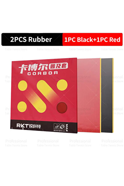 Choice طقم تنس طاولة أصلي من قطعتين من رياكتور كابول، أسود وأحمر، مع عصا إسفن...