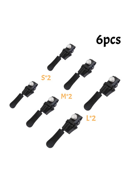 Choice 6pc 3-9pcs Universal Clothing Zipper Detachable Repair Zipper Head Rep...