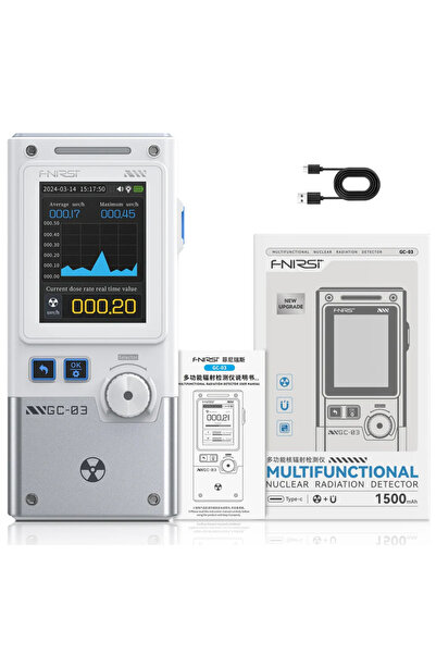 FNIRSI GC-03 Çok Fonksiyonlu Radyasyon Dedektörü