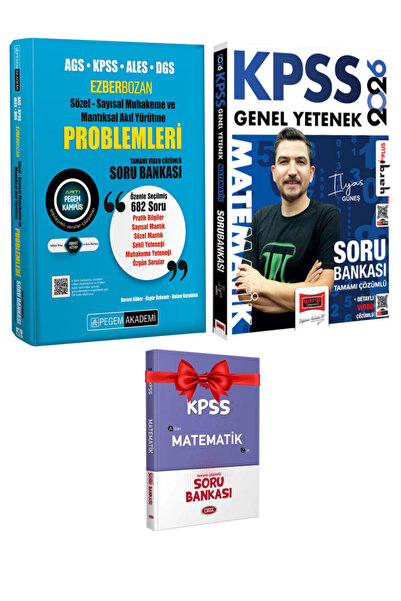 Pegem Akademi Yayıncılık 2026 KPSS Ezberbozan Problemler+Matematik Soru Banka...