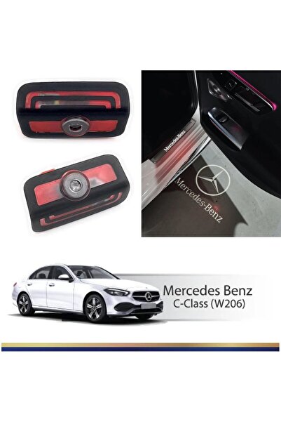 beyaztuning Mercedes C-Serisi W206 Kapı Altı Hayalet Logo Orjinal Lazer Led