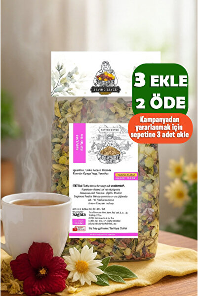 Organik Teyze Sevinç Teyze Kış Çayı -Ihlamur, Adaçayı, Hibisküs, Limon Melisa...