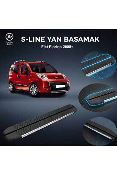 beyaztuning Fiat Fiorino Kısa S-Line Premium Krom Yan Basamak 2008 Sonrası