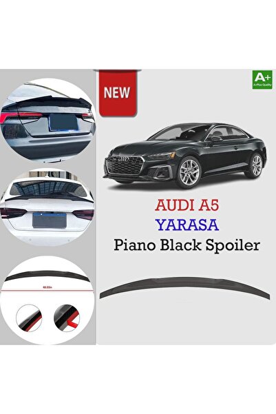 Niken Audi A5 Bagaj Üstü Spoiler Siyah Boyalı Yarasa 2017 Sonrası