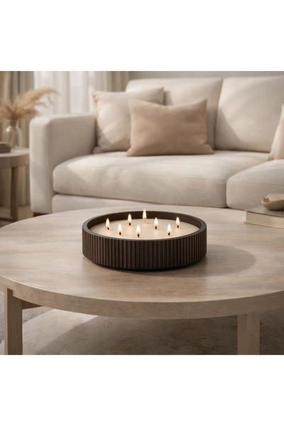 Yalda atelier Handmade Serenity Büyük Boy Çok Fitilli Kokulu Dekoratif Mum – ...