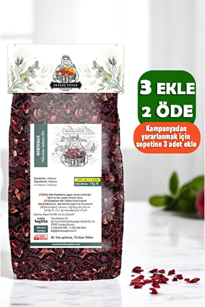 Organik Teyze Sevinç Hibisküs, Bamya Çiçeği, Mekke Gülü, Nar Çiçeği, Hibiscus...