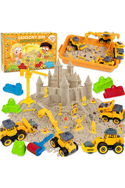 Sensory Elements Cutie Senzoriala – Lumea constructiilor, cu nisip kinetic si...