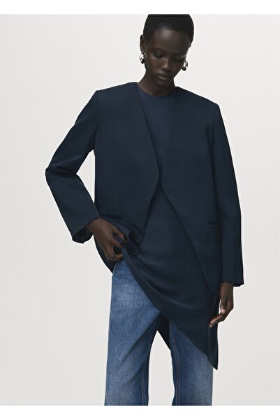 MANGO Woman Kruvaze blazer ceket