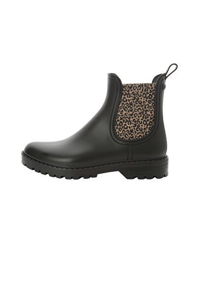 IGOR W10331 TRAK BASIC LEO Siyah Kadın Yağmur Botu