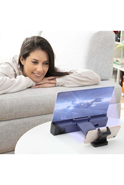 Blasko Amplificator 3D ecran telefon, boxe Bluetooth pliabile, cinema mobil sunet clar experienta wow