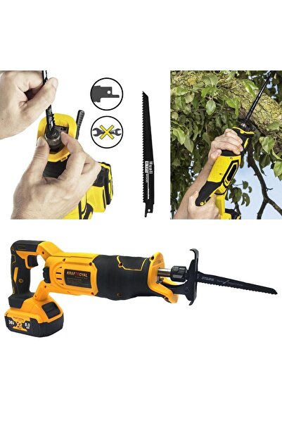 STOREONLINE Fierastrau Sabie 24V 2 Acum 6Ah 3500RPM Trusa