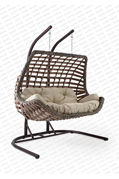 Capri Swing Cunda İkili Rattan Salıncak