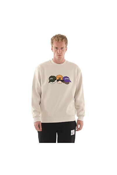 New Balance Hanorac pentru bărbați MNC3505 bej