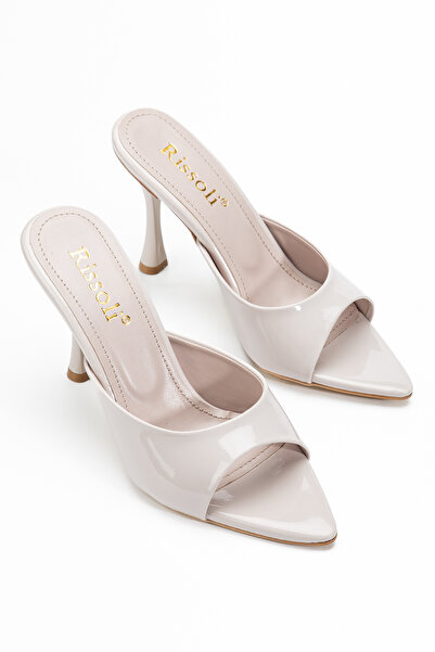 RİSSOLİ Sandale cu toc Rissoli pentru femei, bej, crem, cu vârf ascuțit