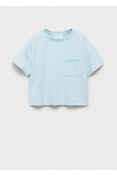 MANGO Kids Crop cepli tişört