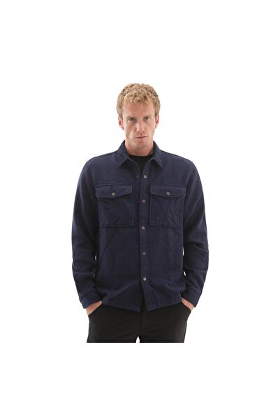 Timberland B0A44TN4511-R Corduroy Collar Utility Overshirt Erkek Ceket Lacivert