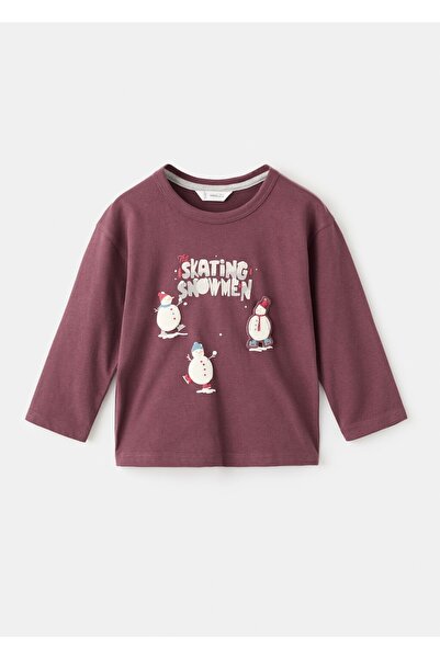 MANGO Baby تي شيرت مع رقعة زخرفية