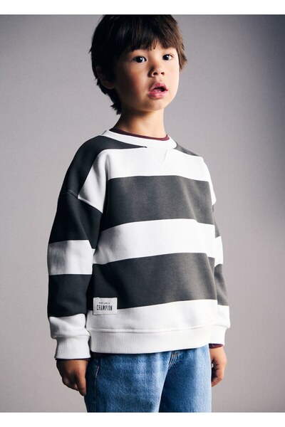 MANGO Baby Çizgili kazak