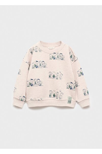 MANGO Baby Hanorac din bumbac cu model Snoopy