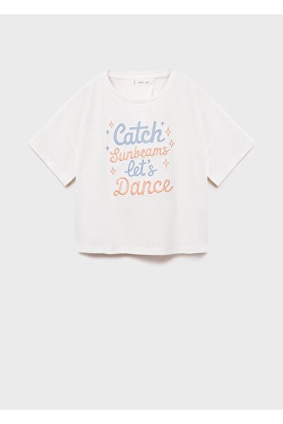 MANGO Kids Patterned cotton t-shirt