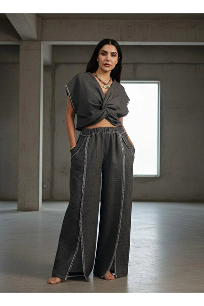 Su Koleksiyon Karma Bluz & Pantolon Takim / Black