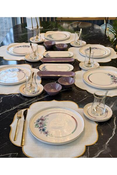 Onedekor 32 Parça Modern Lindy Kahvaltı Takımı