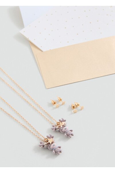 MANGO Kids Kolye küpe seti