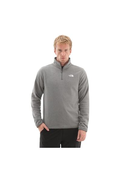 THE NORTH FACE F0A8D0QCQI1-R M Glacıer Fleece 1-4 Zıp Jacket Erkek Sweatshirt...
