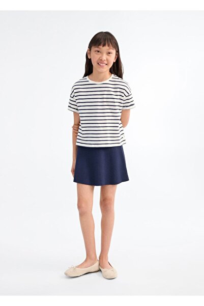 MANGO Kids Gestreiftes Kurzarm-T-Shirt