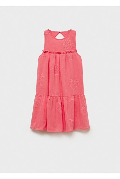 MANGO Kids Kleid mit Stickereidetail