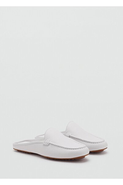 MANGO Woman Düz tabanlı deri ayakkabı