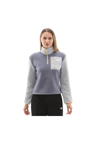 THE NORTH FACE F0A8E89EUO1-R W Yumıorı 1-4 Zip Swea pentru femei tricou Mov