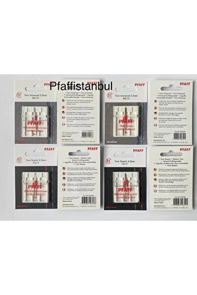 Pfaff Çift Iğne Seti 4'lü