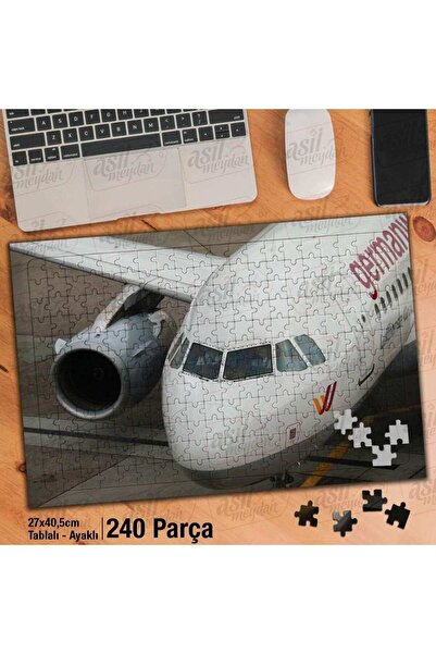 Genel Markalar Asil Hobi Uçak - Pilot - Pist - Hava Alanı - Taşıma Yapboz -Ay...