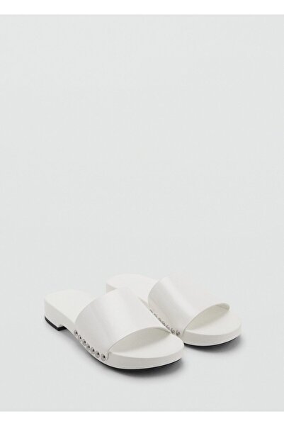 MANGO Woman Zımbalı deri sandalet