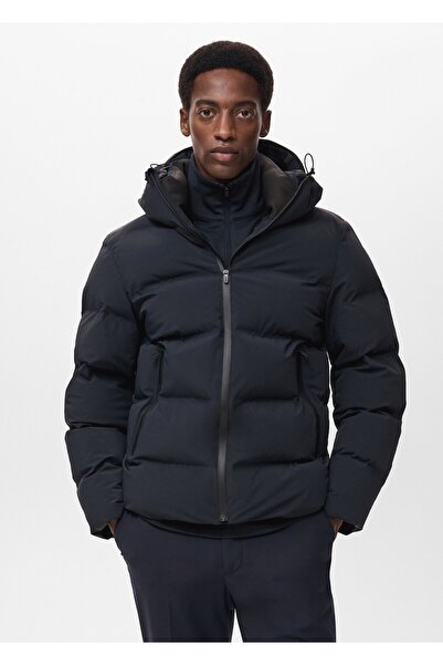 MANGO Man Su geçirmez kapüşonlu dolgulu anorak