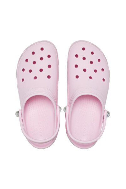 Crocs 211231-6ZW Classic Platform Pearl Clog Kadın Terlik Pembe