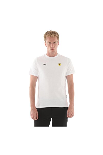 Puma 632789-04 Ferrari Sportswear Car G Tee Erkek T-Shirt Beyaz