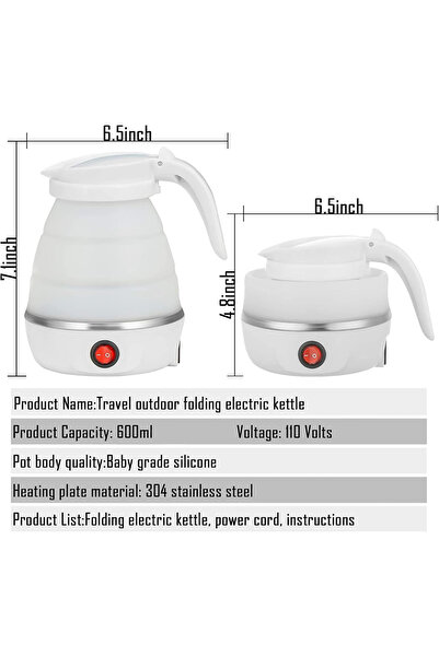 Primo Plus Portable Foldable Electric Water Kettle for Travel