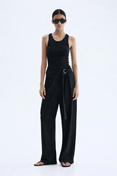 Noa&Noa Φαρδύ παντελόνι με λεπτομέρεια στη μέση