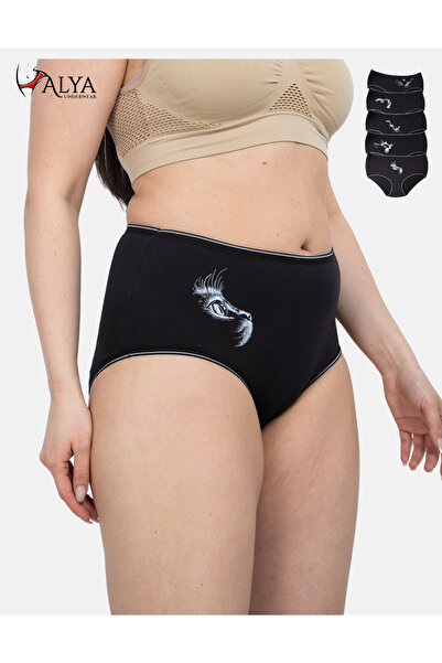 ALYA UNDERWEAR Cat Printed Oversize εσώρουχα με λάστιχο μέσης 5XL 6XL 7XL - Ψ...